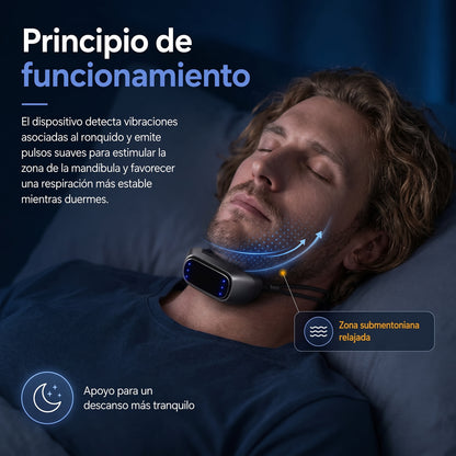 Duerme en calma: antironquidos con pulso EMS